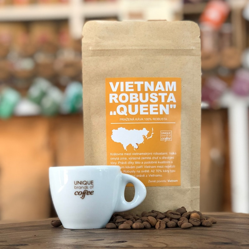 Vietnam „Queen“ Robusta  - čerstvě pražená káva