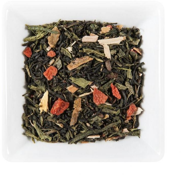 Jahoda s vanilkou – zelený čaj aromatizovaný