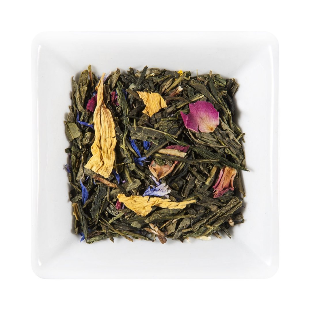 China Sencha & mango s bergemotem – zelený čaj aromatizovaný