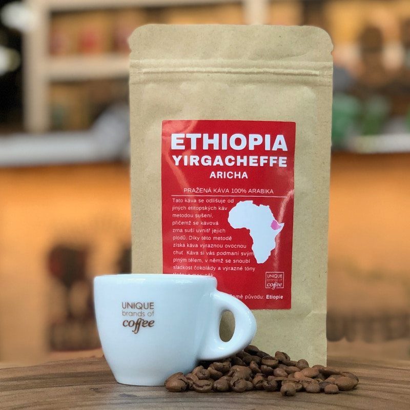 Ethiopia Yirgacheffe Aricha - čerstvě pražená káva