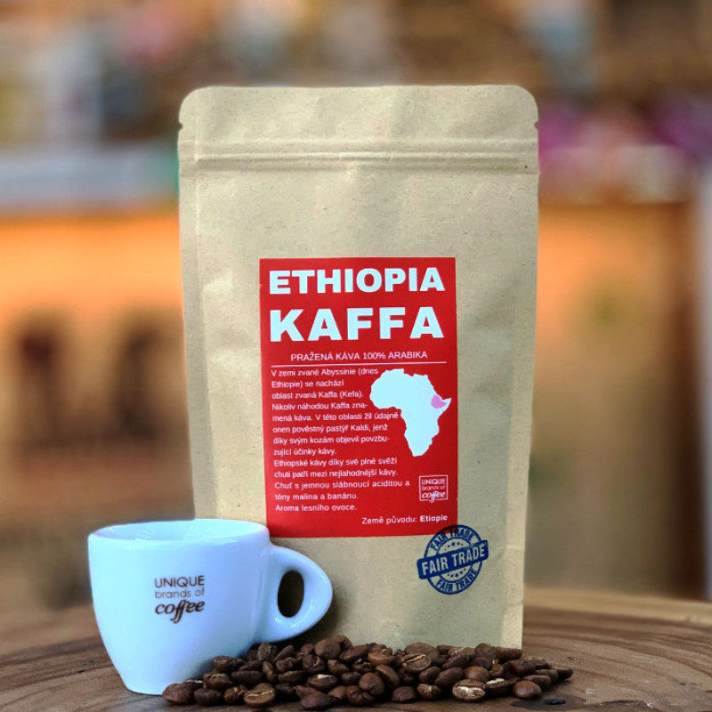Ethiopia Kaffa - čerstvě pražená káva