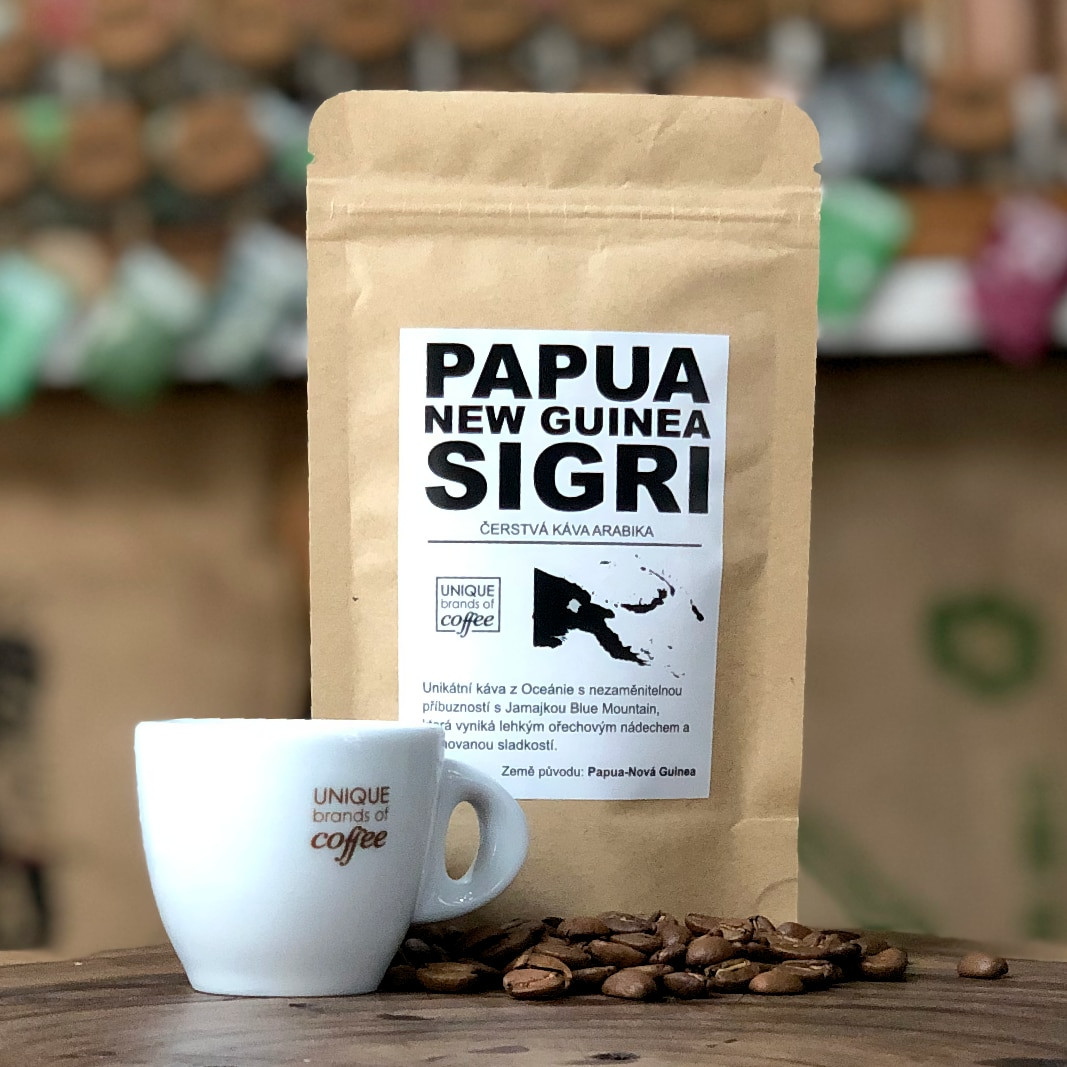 Papua New Guinea Sigri - čerstvě pražená káva