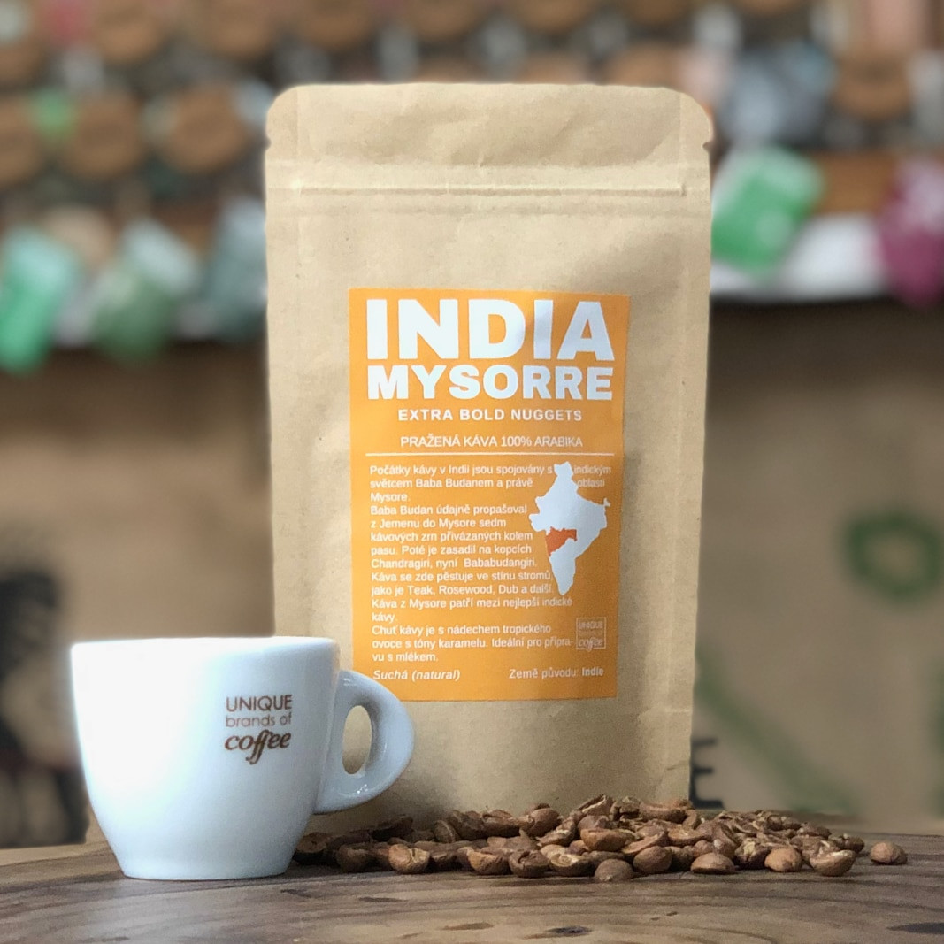 India Mysore Extra Bold Nuggets - čerstvě pražená káva