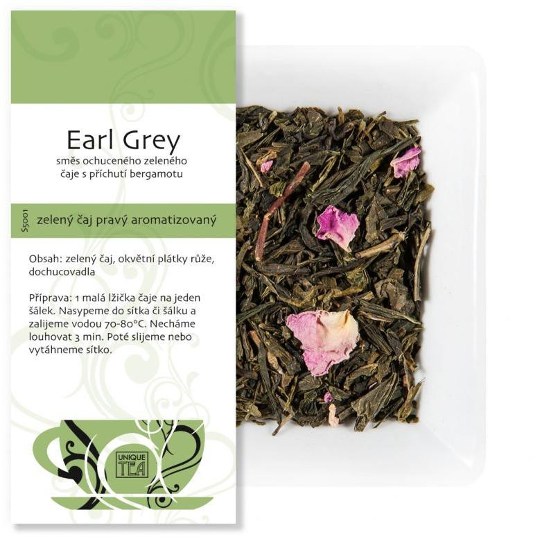 Earl Grey - zelený čaj aromatizovaný