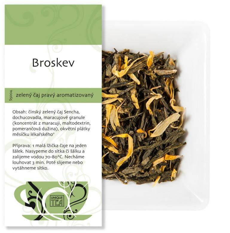 Broskev - zelený čaj aromatizovaný