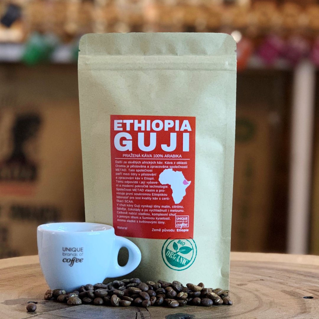 Ethiopia Guji BIO - čerstvě pražená káva