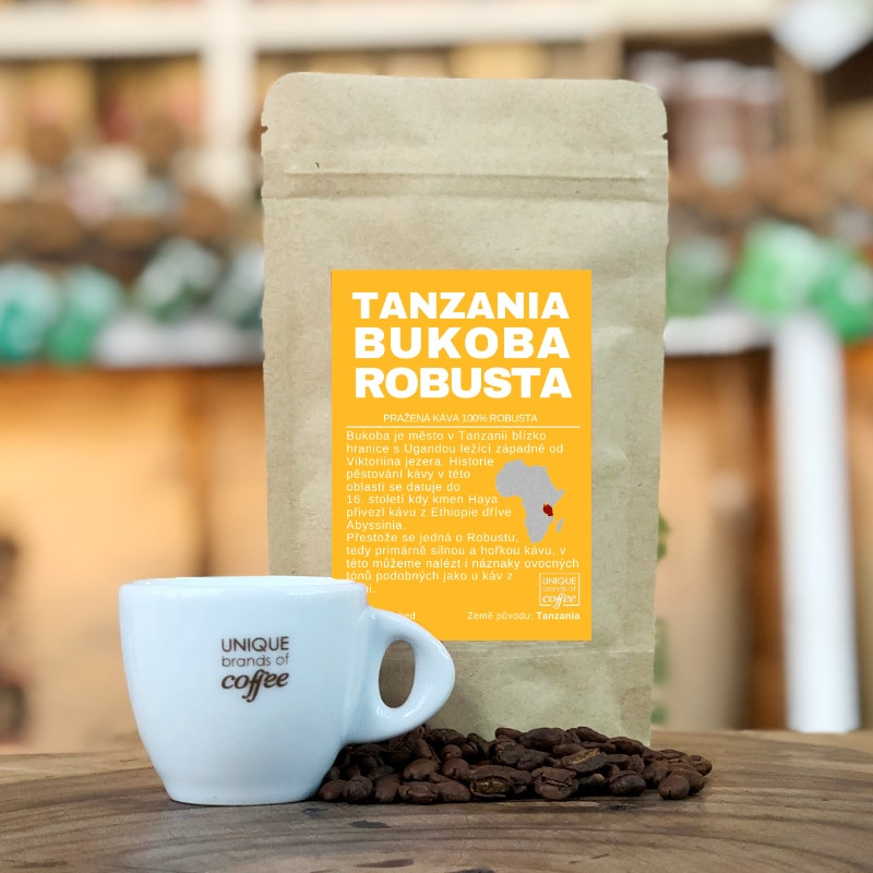 Tanzania Bukoba Superior Robusta - čerstvě pražená káva