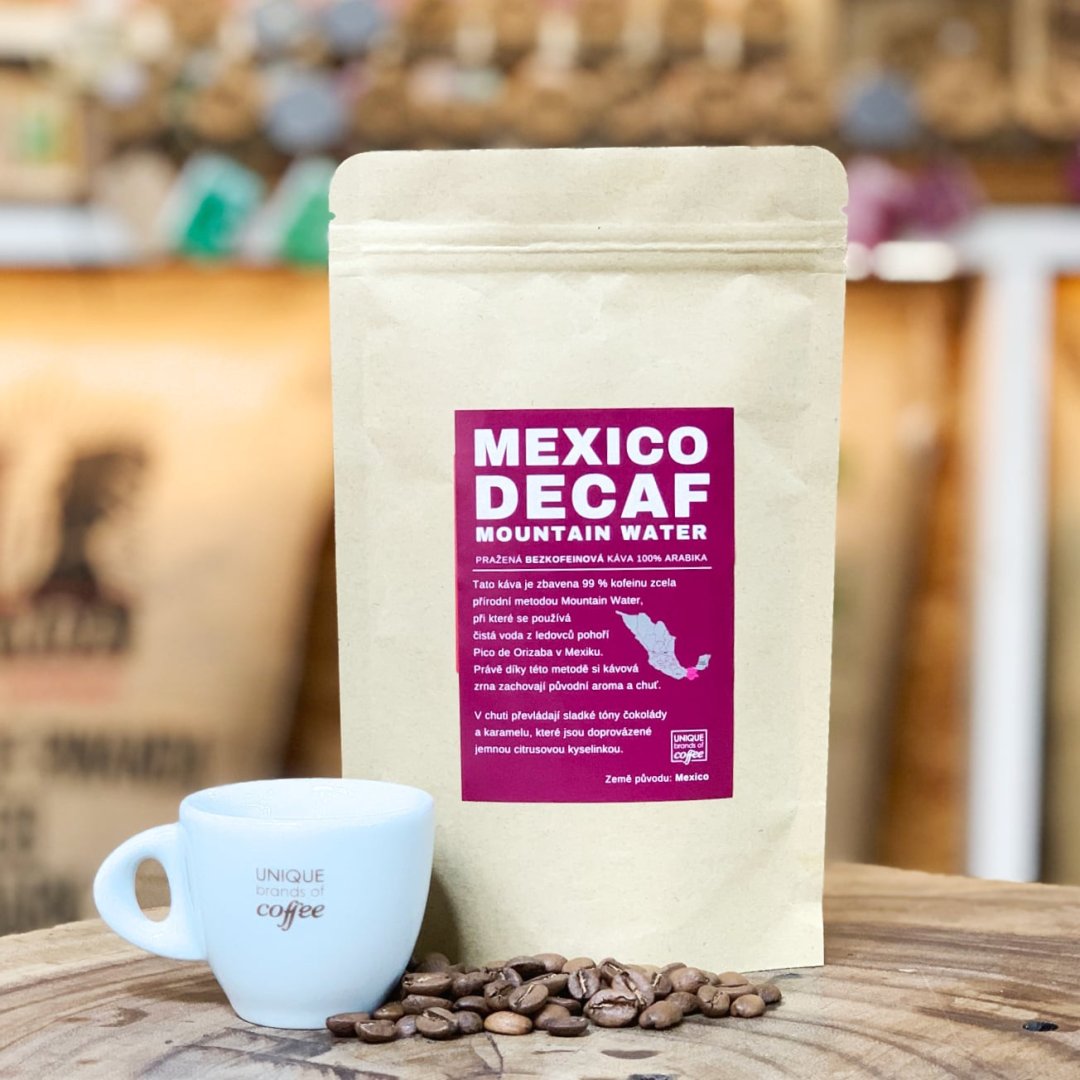 Mexico Decaf Mountain Water - čerstvě pražená bezkofeinová káva